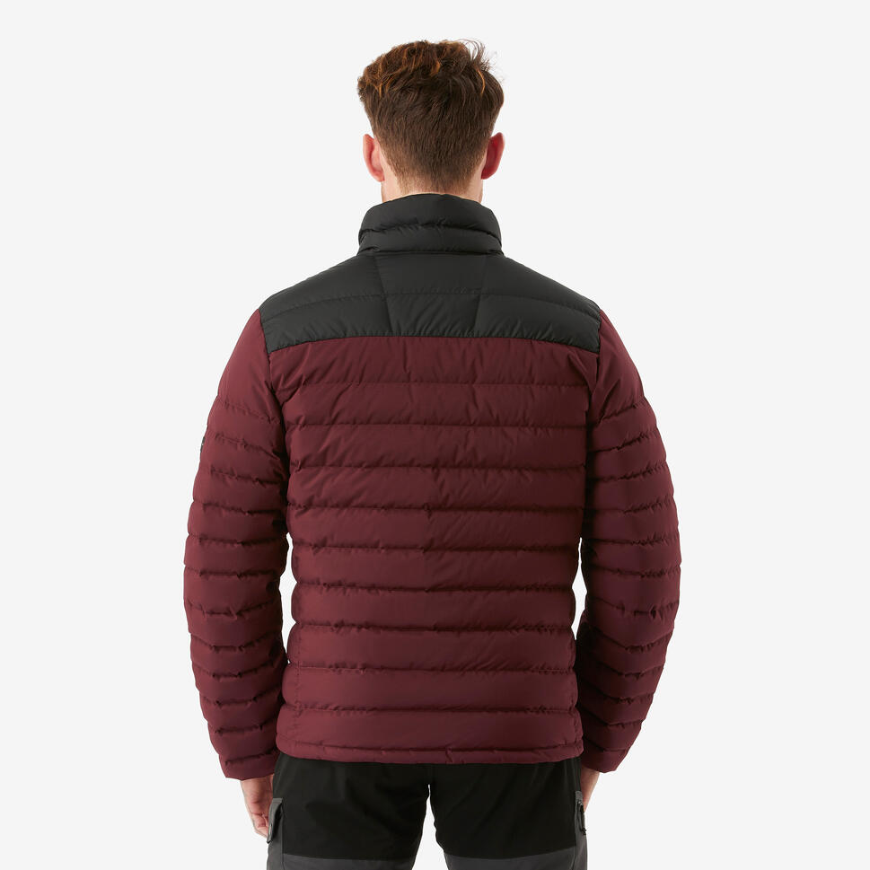 Forclaz Men's MT500 Down Puffer Jacket - Lightweight Warm Winter Coat, Waterproof Windproof Outdoor Jacket for Hiking, Skiing & Cold Weather Activities