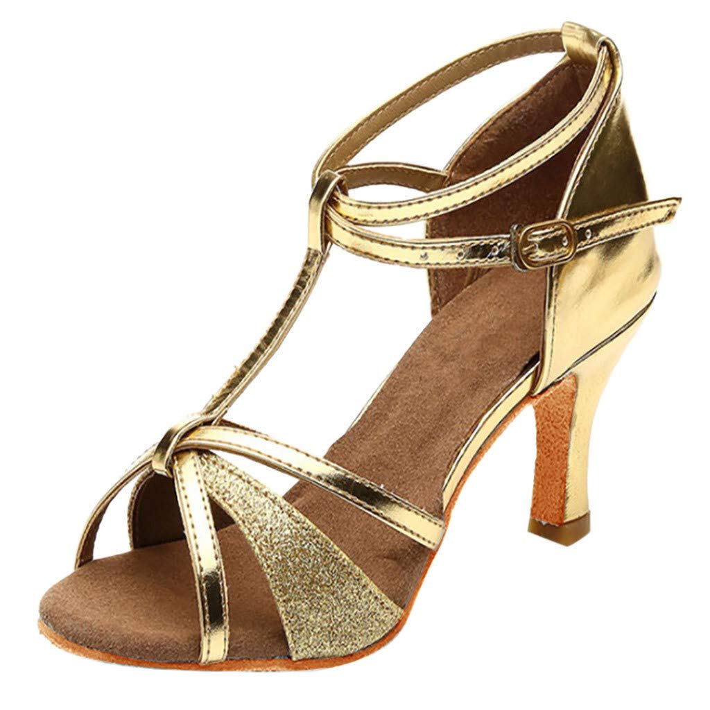 Best Women's Latin Dance Shoes - Satin Tango Party Sneakers for Walking, Running & Casual Wear | Comfortable Medium Heels for Girls & Women | Perfect for Dance Classes, Parties & Everyday Fashion