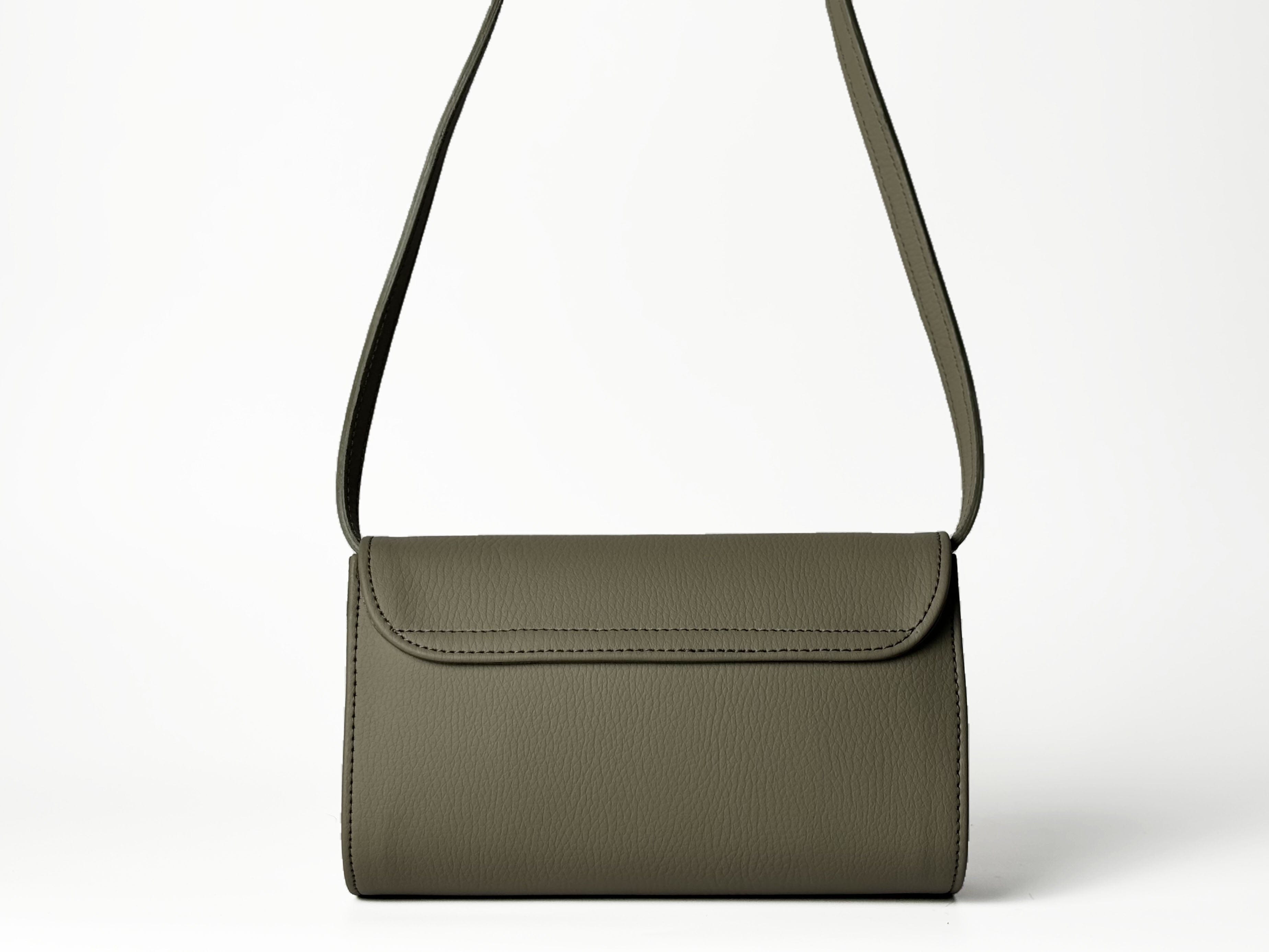 Marlee Apple Leather Vegan Crossbody Bag for Women | Eco-Friendly Pistachio Green Purse | Perfect for Work, Travel, and Everyday Use