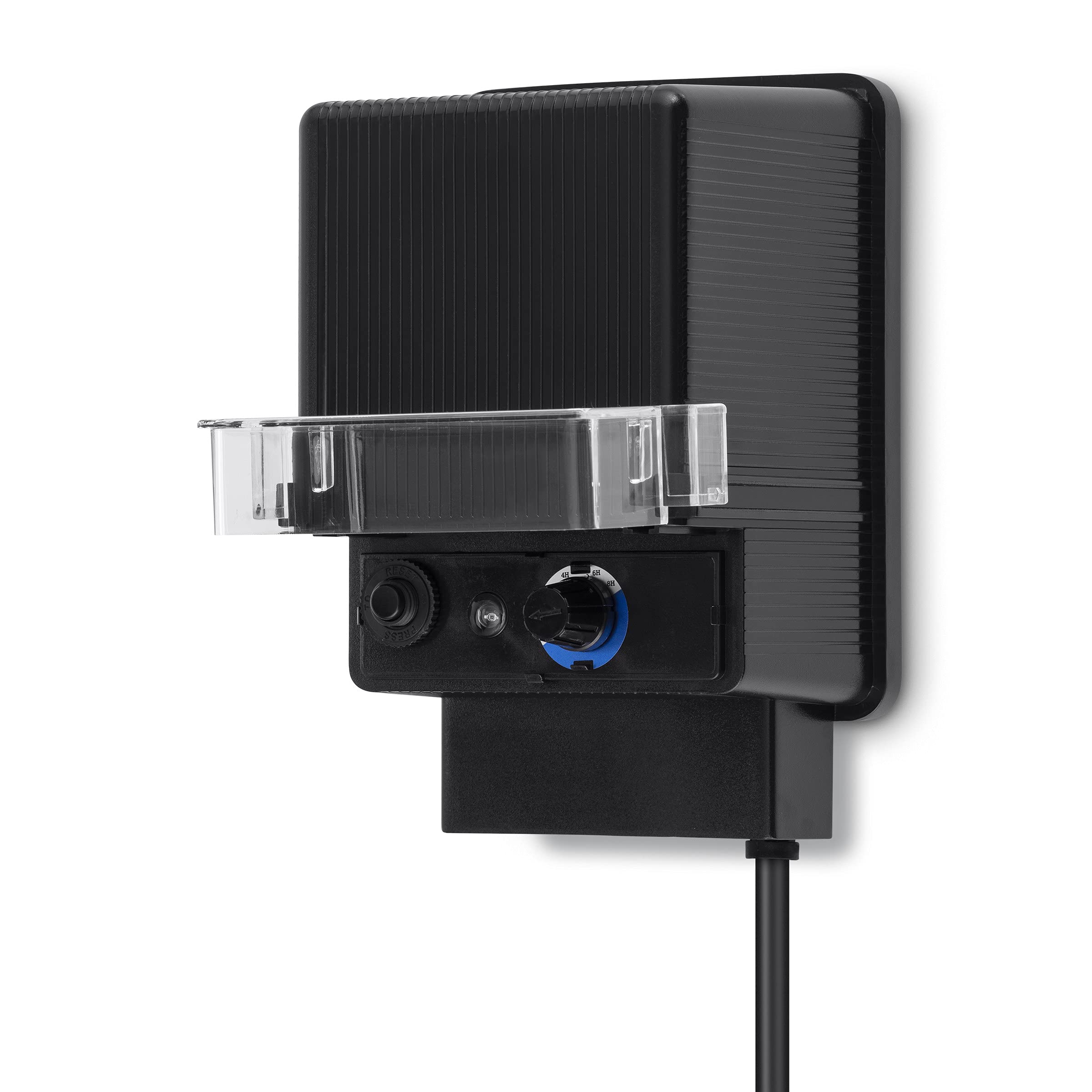 Alpine Corporation 100W Outdoor Transformer with Photocell & Timer - Power Supply for Ponds, Fountains, Garden Lights | Weatherproof Low Voltage Transformer for Landscape Lighting & Water Features