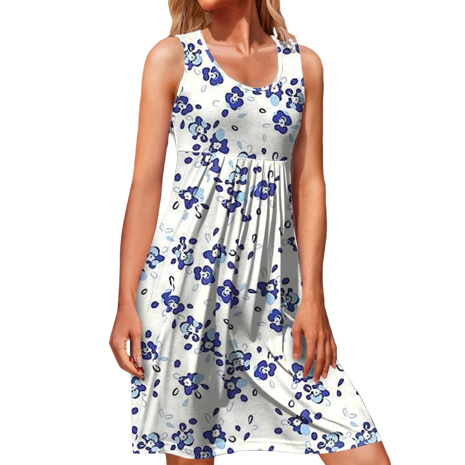 **Niucta Women's Plus Size Summer Bodycon Dress - Spaghetti Strap Sundress with Pockets for Casual, Party & Swing Wear | Perfect for Beach, Vacation & Date Nights**