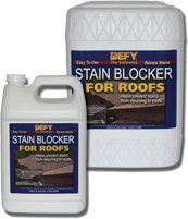 Premium Roof Stain Blocker - 4 Pack (1 Gallon Each) | Effective for Moss, Algae & Mildew Removal | Ideal for Home Roof Maintenance & Protection