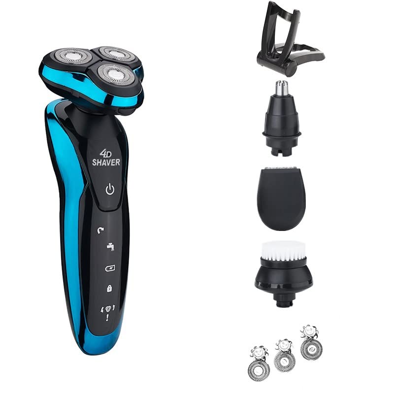 Electric Head Shaver for Bald Men - Rechargeable & Washable Men's Shaver, Smart Shaving Machine with Precision Blades (9001X-E) | Perfect for Travel, Home Use & Quick Head Shaving