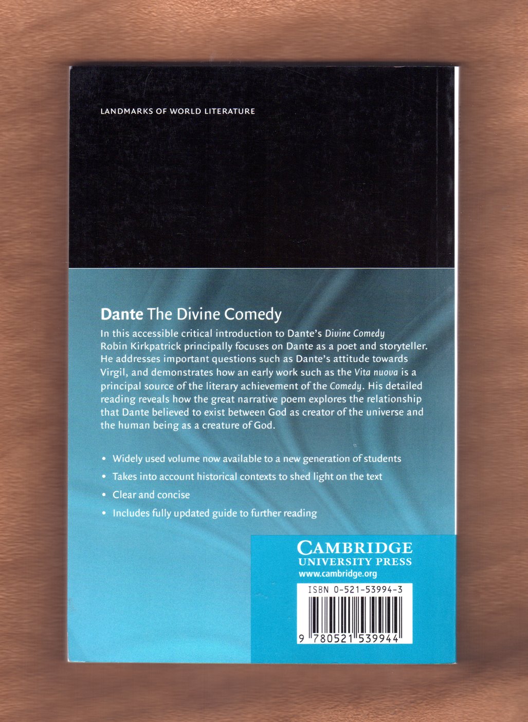 Dante's Divine Comedy: Classic Epic Poem - Landmarks of World Literature | Perfect for Literature Studies & Book Club Discussions