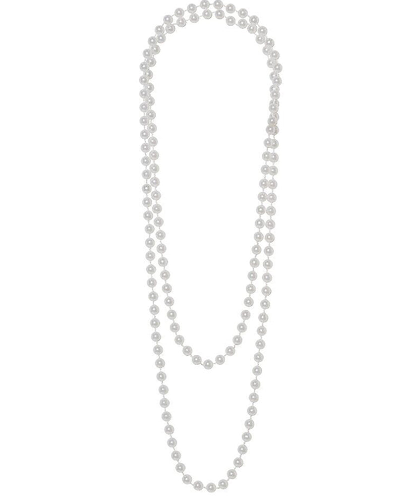 20s Style Faux Pearl Necklace for Women - Vintage Elegant Beaded Choker - Perfect for Weddings, Parties & Evening Events