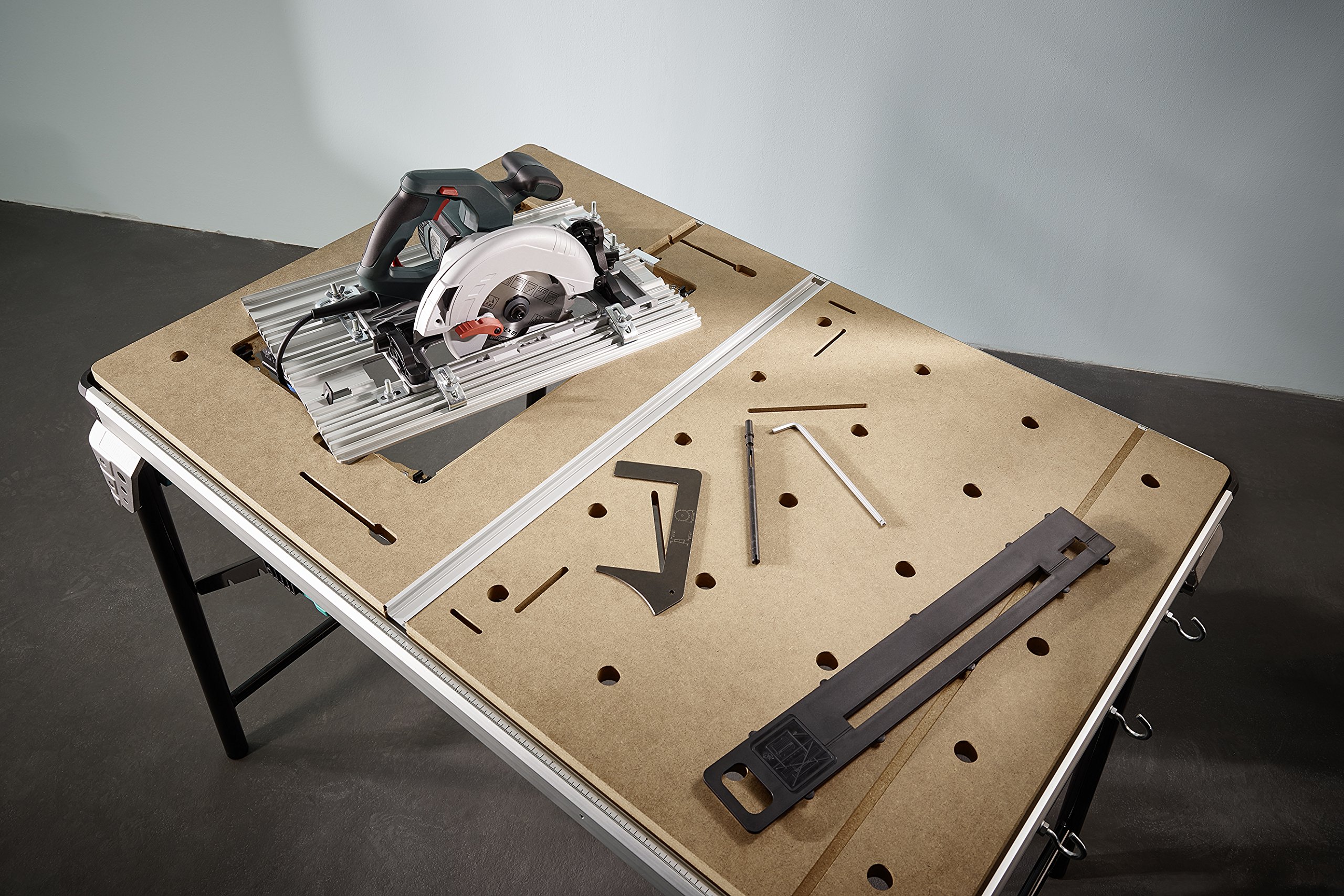 MASTER Cut 2500 Professional Saw Table & Workstation - Heavy Duty Woodworking Bench for DIY Projects & Home Workshops