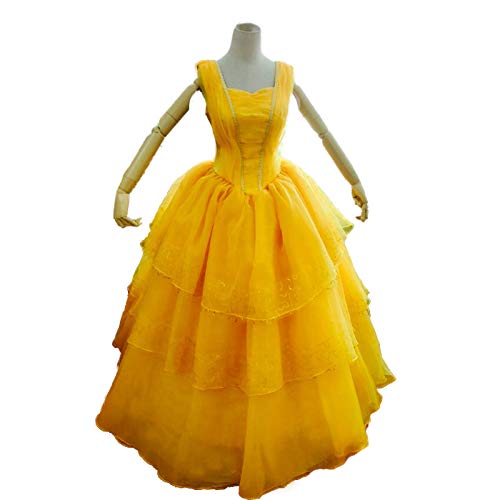 Elegant Mordarli Belle Princess Costume Dress for Women | Cosplay & Halloween Ball Gown | Perfect for Disney Themed Parties, Cosplay Events & Halloween Celebrations