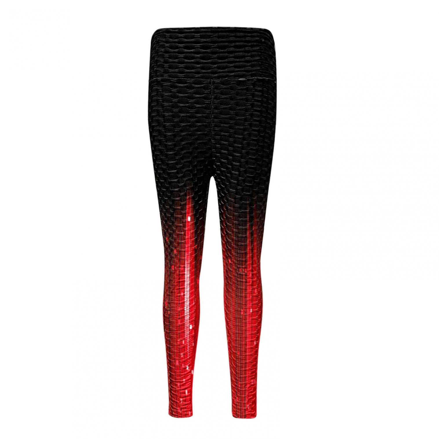High Waisted Tummy Control Yoga Leggings for Women - Butt Lifting Workout Pants, Black Compression Fitness Pants for Running, Gym & Lounge Wear