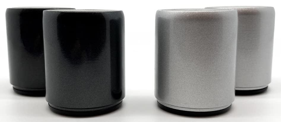 Pure-Hypr Audio CR-100 Wireless Bluetooth Stereo Speaker Pair - Portable Speakers with 10-Hour Playtime, Premium Sound for Home & Office - Silver | Perfect for Desktop, Countertop, and Outdoor Entertainment