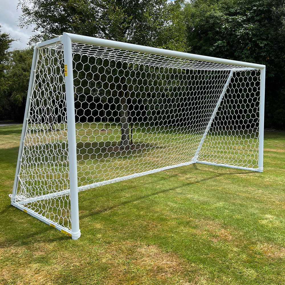4m x 2m Portable Soccer Goal Net - World Cup Size Football Training Equipment for Backyard, Park & School Practice