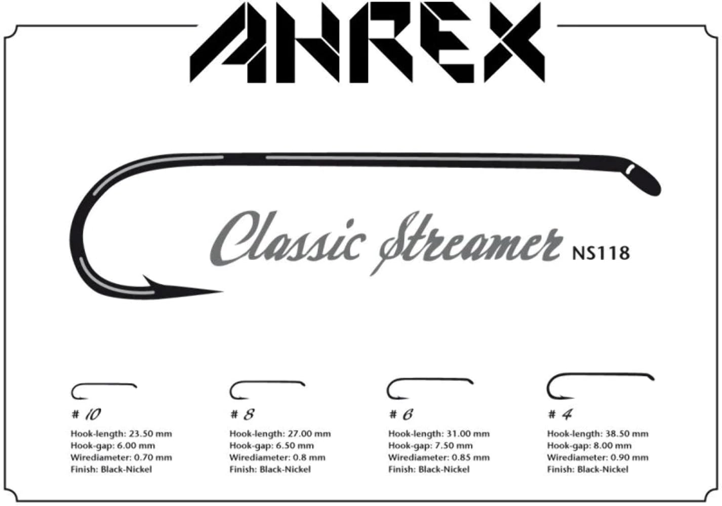 Premium Ns118 Nordic Salt Classic Streamer Fishing Hook Size #6 - Ideal for Trout, Salmon, and Bass Fishing in Rivers and Lakes