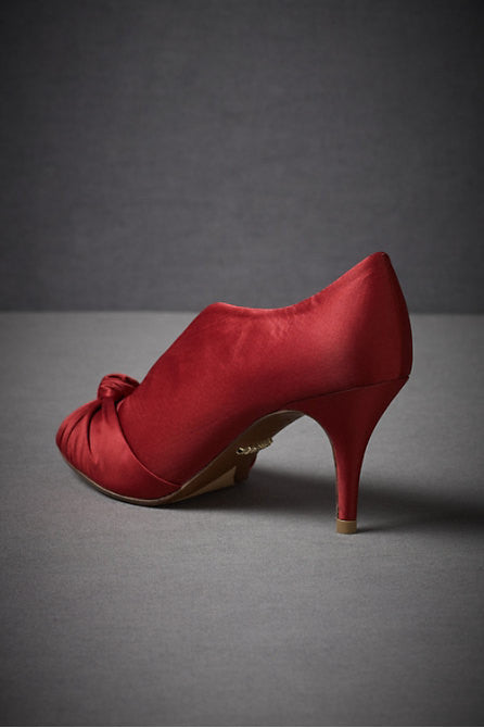 Red Knotted Peep Toe Sandals for Women - Stylish Summer Shoes for Beach, Party & Casual Outings