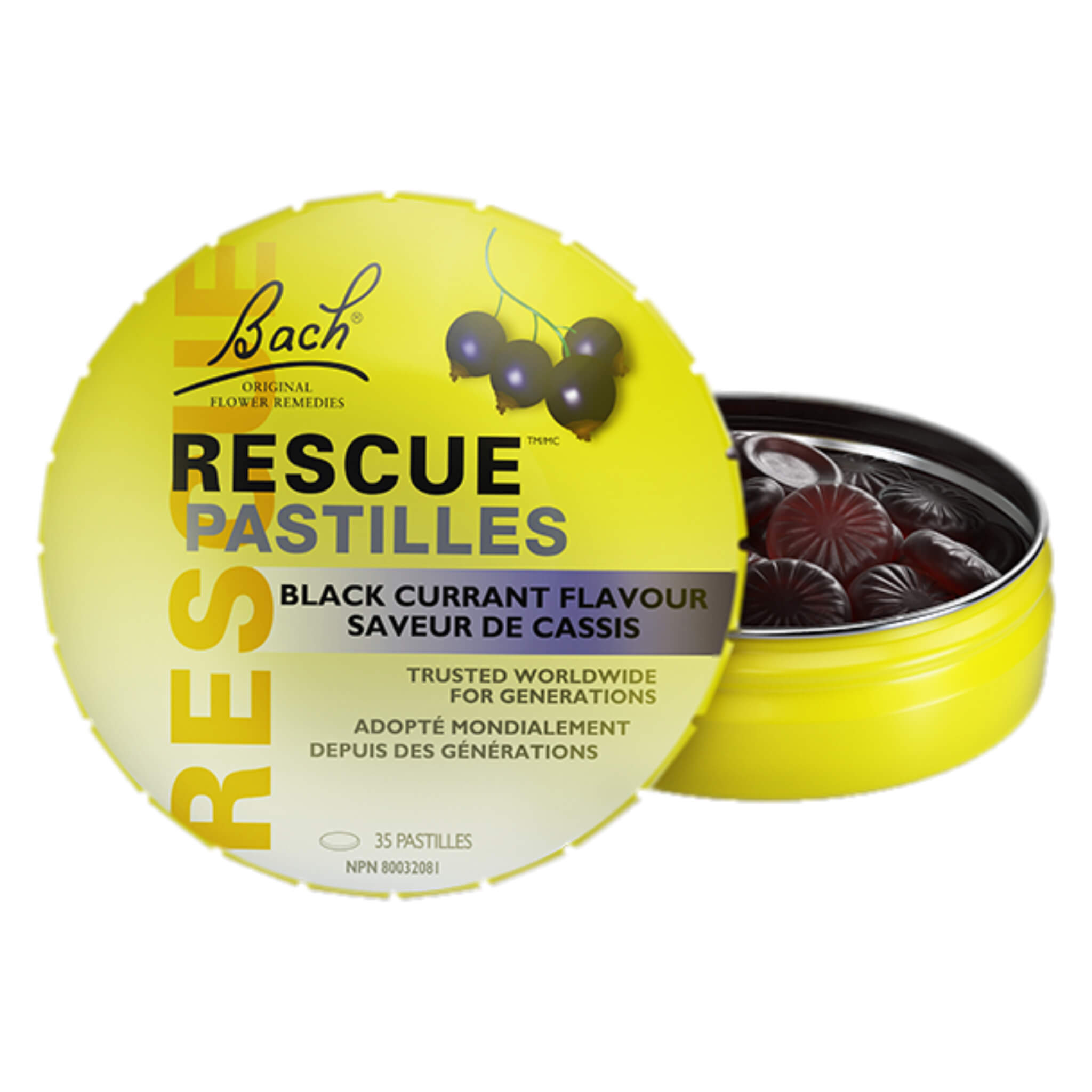 Rescue Pastilles - Natural Stress Relief & Anxiety Calming Chewable Tablets | Perfect for Work, Travel & Daily Stress Management