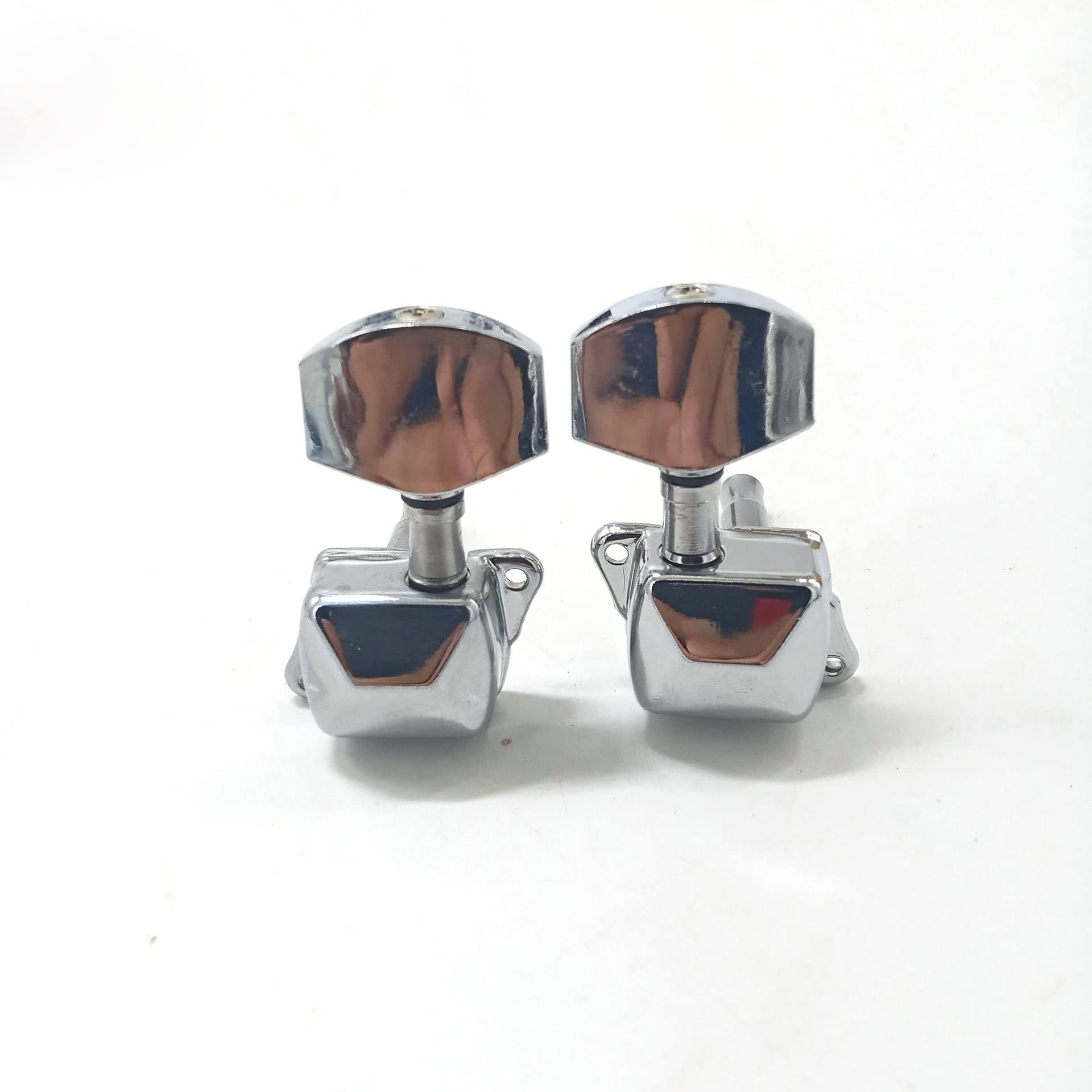 Premium Guitar Tuning Pegs - 3 Left & 3 Right Silver Machine Heads for Classic Guitars | High-Quality Tuning Keys & String Pegs | Perfect for Acoustic Guitar Maintenance & Replacement Parts