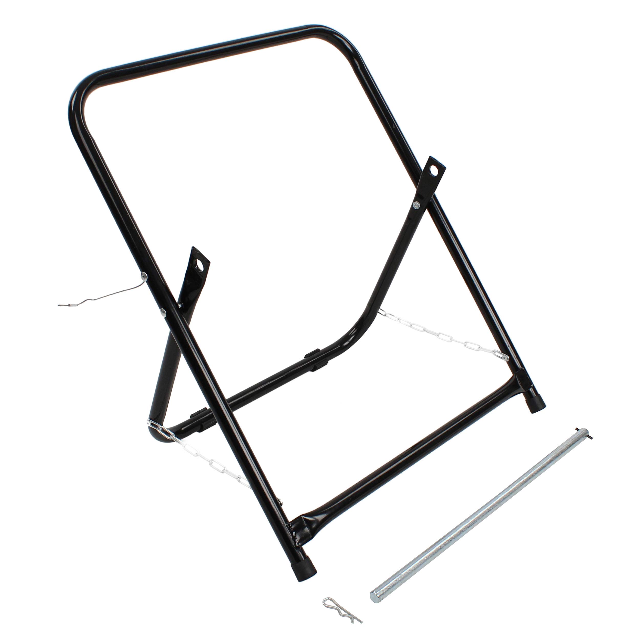 BISupply Black Wire Spool Rack Cable Caddy - Heavy Duty Bulk Cable Holder & Electrical Wire Dispenser with Wheels | Perfect for Electricians, DIY Projects, and Workshop Organization