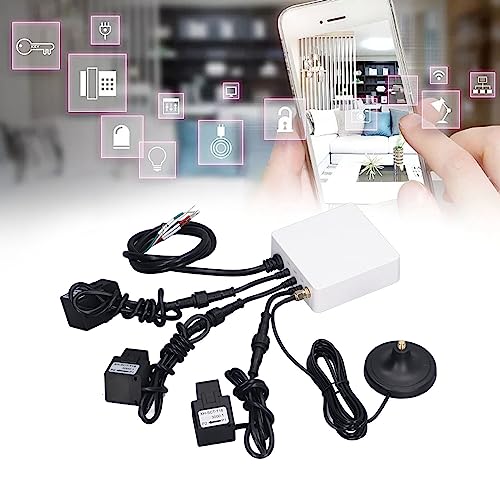 100-240V 3 Phase Smart Home Energy Monitor with 200A Circuit Sensors | Real-Time Electricity Usage Tracking for Smart Homes & Solar Systems | Save Energy & Reduce Bills