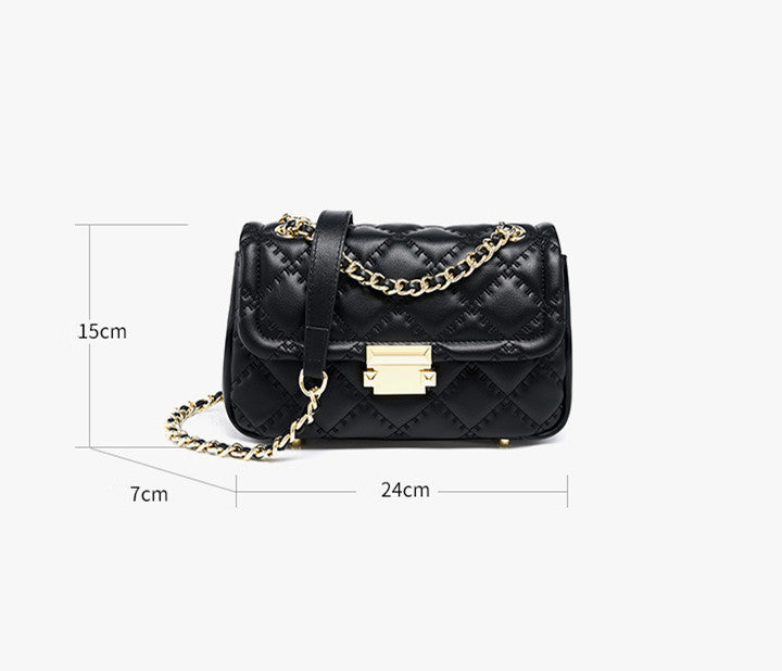 Stylish Quilted Leather Crossbody Chain Bag for Women - Perfect for Parties, Date Nights & Everyday Use