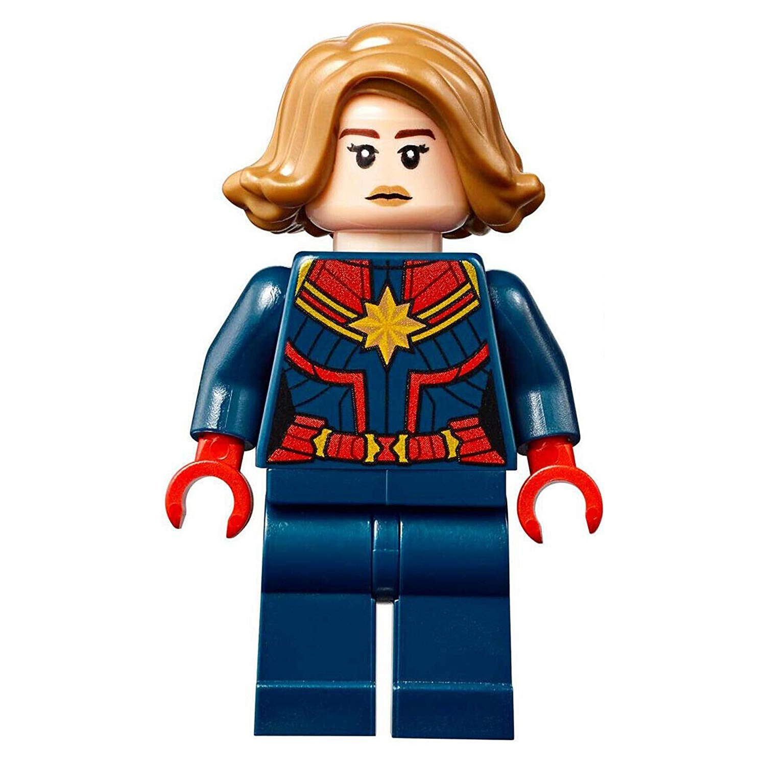 Avengers Lego Marvel Superheroes Endgame Captain Marvel with Power Blast Effects 76131 Mini Fig Minifigure - Perfect for Superhero Play, Collectors & Marvel Fans