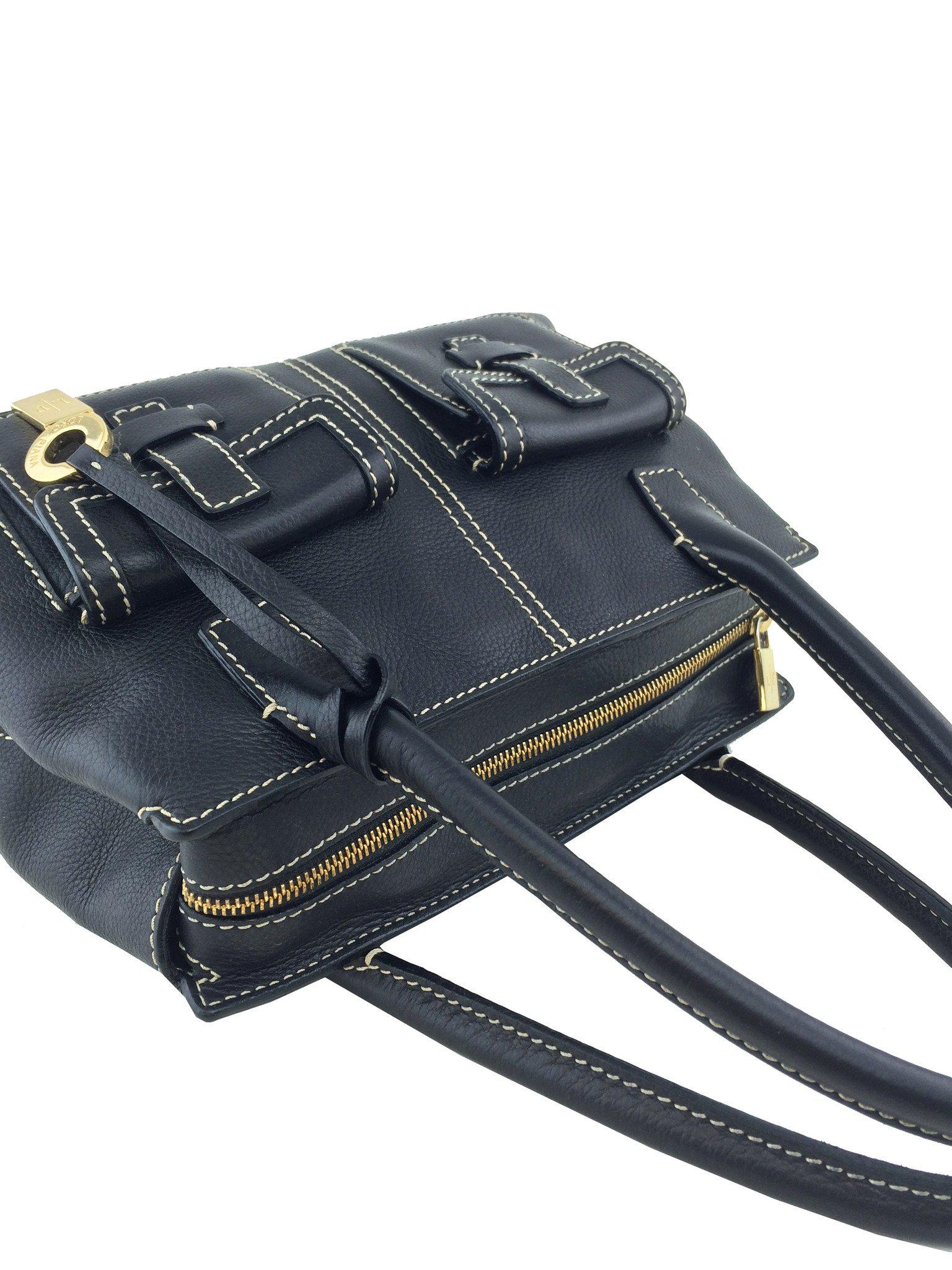 Loro Piana Odessa Genuine Leather Crossbody Bag with Front Pocket - Perfect for Work, Travel & Everyday Use