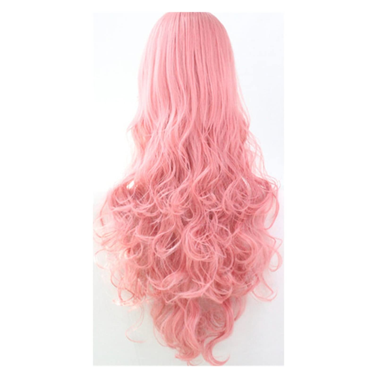 ToyTribe Synthetic Cosplay Wig with Bangs for Women - Long Wavy Hair in Pink, Brown, Red, Blue, Purple, White & Orange (30 Inches) | Perfect for Halloween, Costume Parties, Anime Conventions & Cosplay Events
