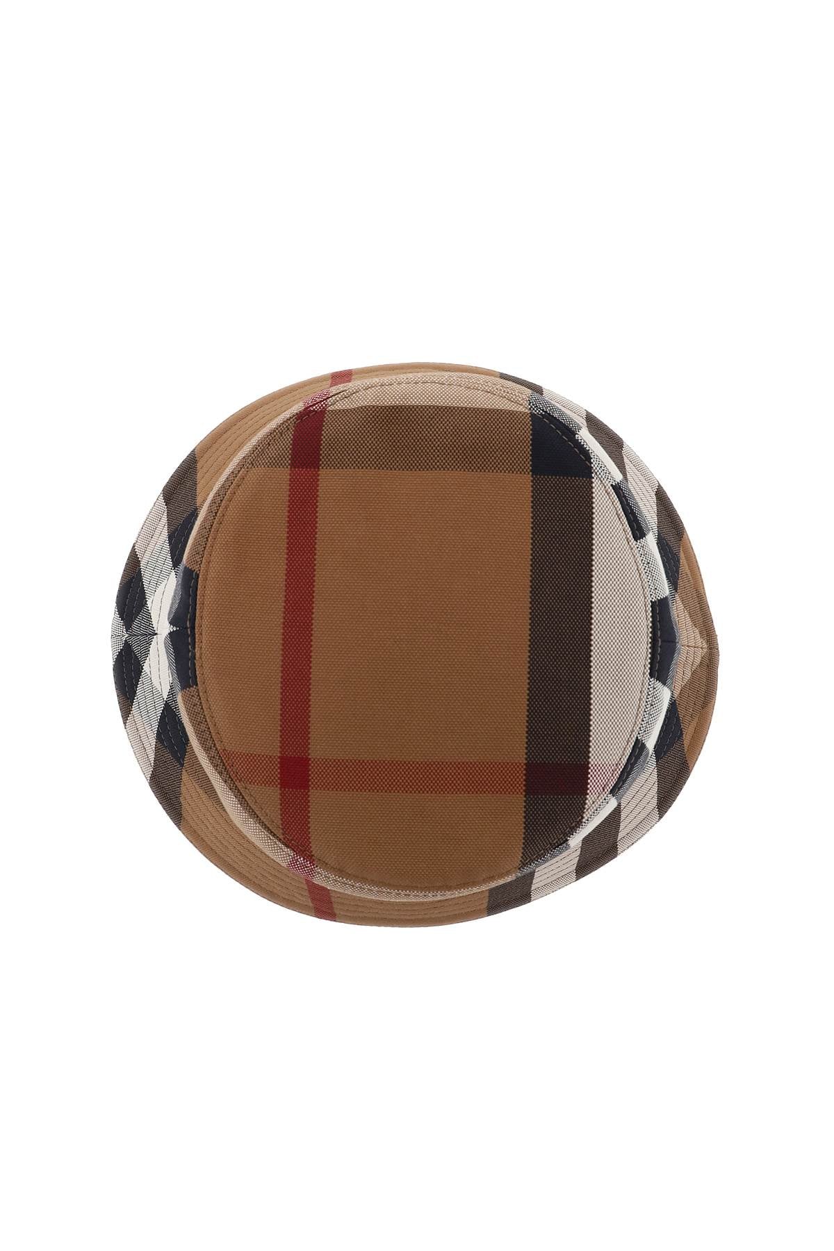 Burberry Canvas Check Bucket Hat for Men & Women - Classic Plaid Design, Adjustable Strap, Sun Protection - Perfect for Outdoor Activities, Beach, Travel & Fashion Accessories