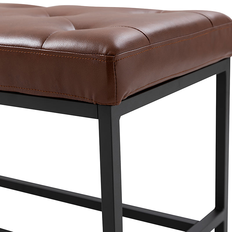 Johannes Upholstered Bench - Stylish Storage Ottoman with Tufted Cushion, Modern Entryway Bench for Bedroom, Living Room & Hallway - Perfect for Seating, Storage & Home Decor