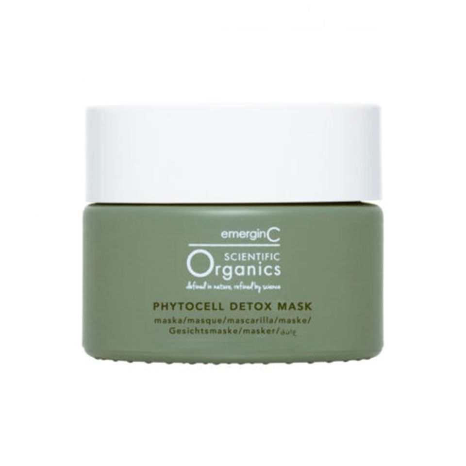 EmerginC Organics Phytocell Detox Mask - Organic Facial Mask for Deep Cleansing & Pore Refining | Detoxifying & Brightening Skin Care | Perfect for Spa Nights & Pre-Event Glow