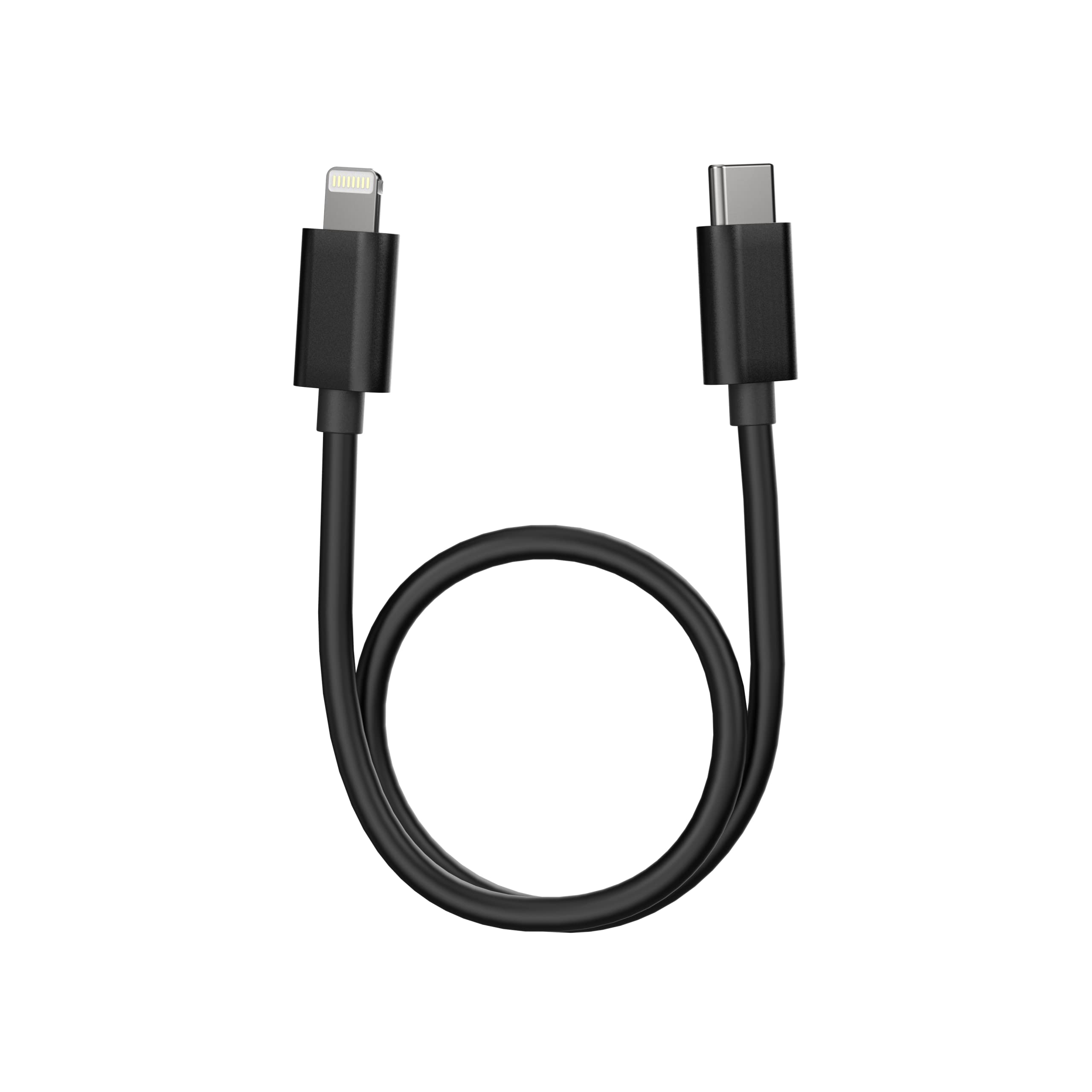FiiO LT-LT3 USB Type C to Lightning Cable 0.7ft - High-Speed Charging & Lossless Audio Cable for iPhone, iPad, iPod - Perfect for Music Production, Gaming & Home Theater Systems