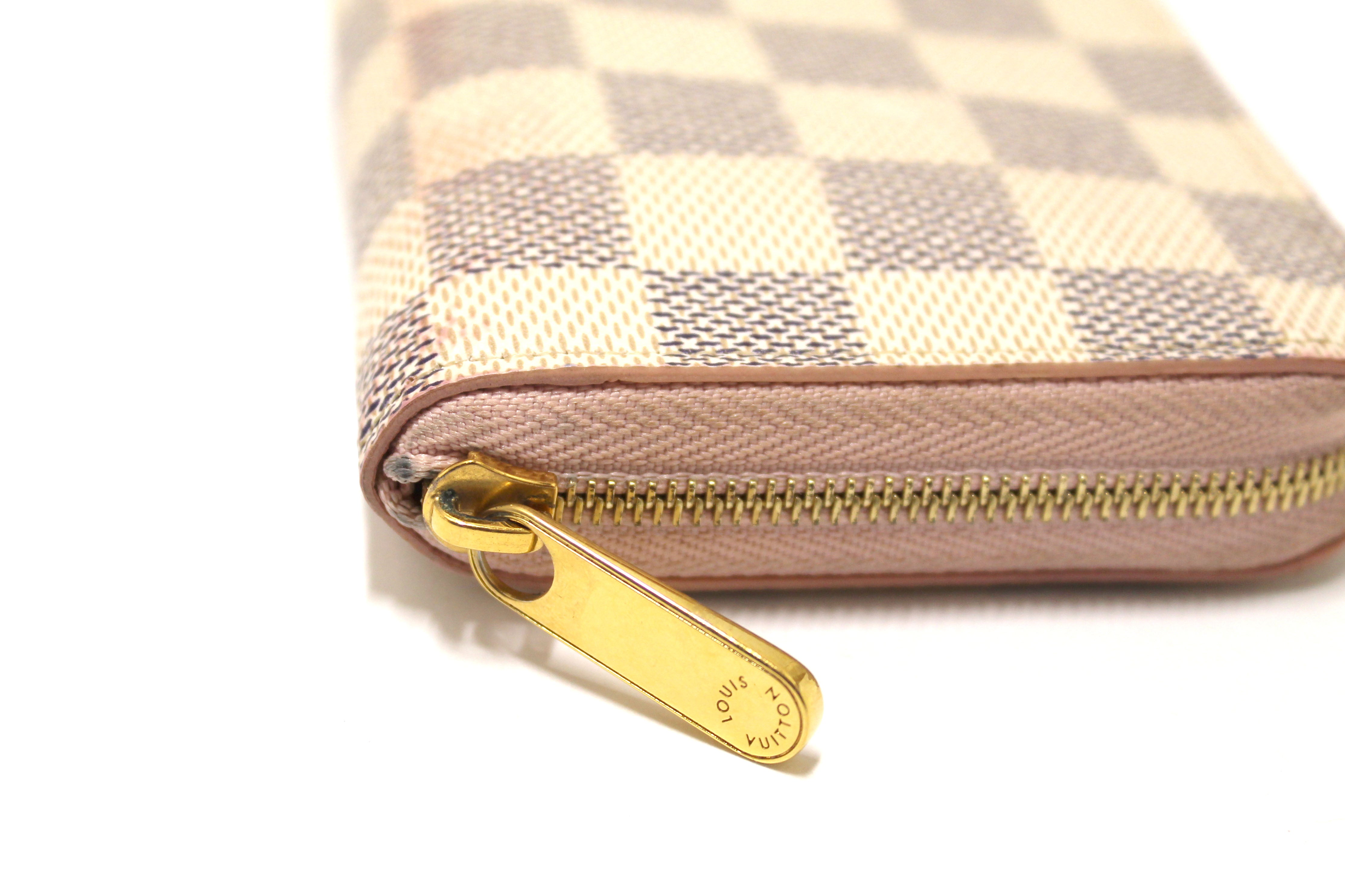Authentic Louis Vuitton Damier Azur Zippy Coin Purse & Wallet - Compact Luxury Organizer for Cards, Cash & Coins | Perfect for Travel, Everyday Use & Gift Giving