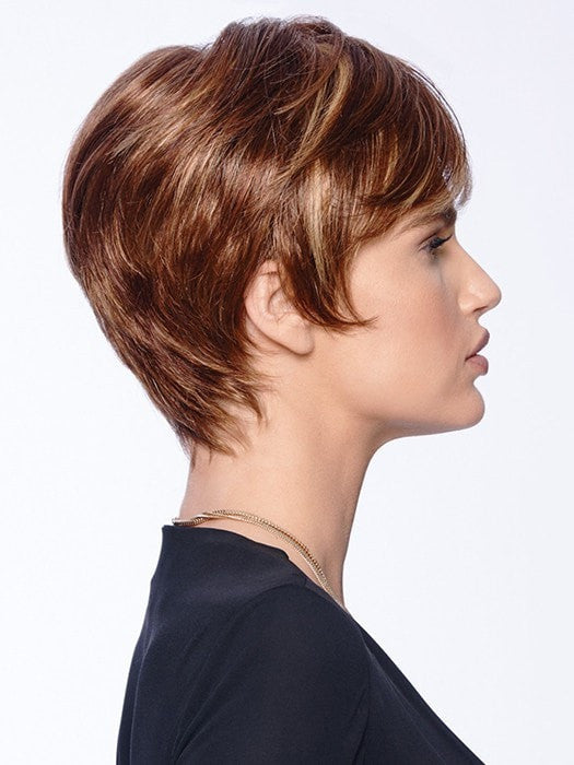 Excite Short Synthetic Wig with Mono Top - Soft & Natural-Looking Hairpiece for Cosplay, Costumes & Daily Wear | Perfect for Halloween, Parties & Themed Events