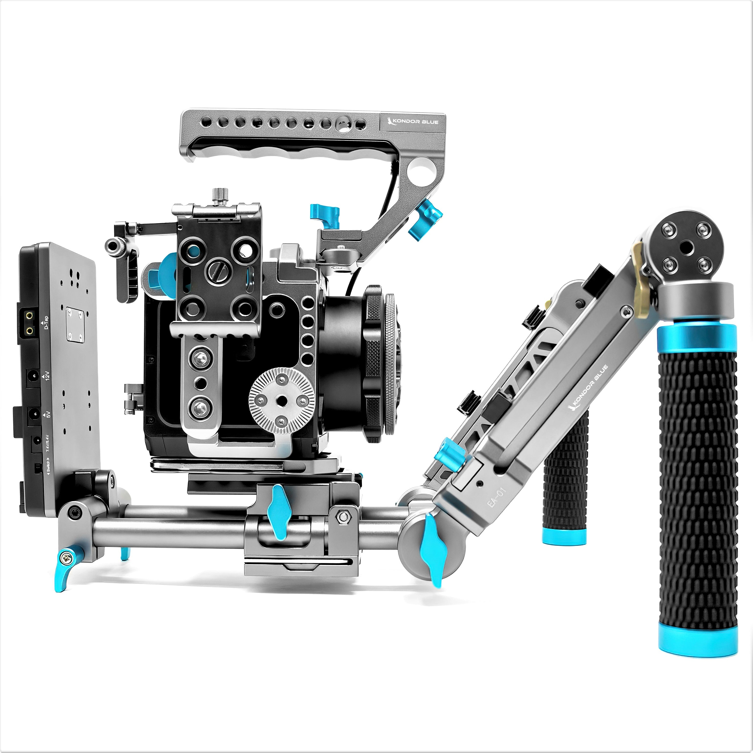 Kondor Blue Z Cam E2 Flagship Ultimate Rig (M4/S6/F6/F8) - Space Gray | Professional Camera Rig for Filmmaking & Videography | Perfect for Studio, Documentary & Outdoor Shooting