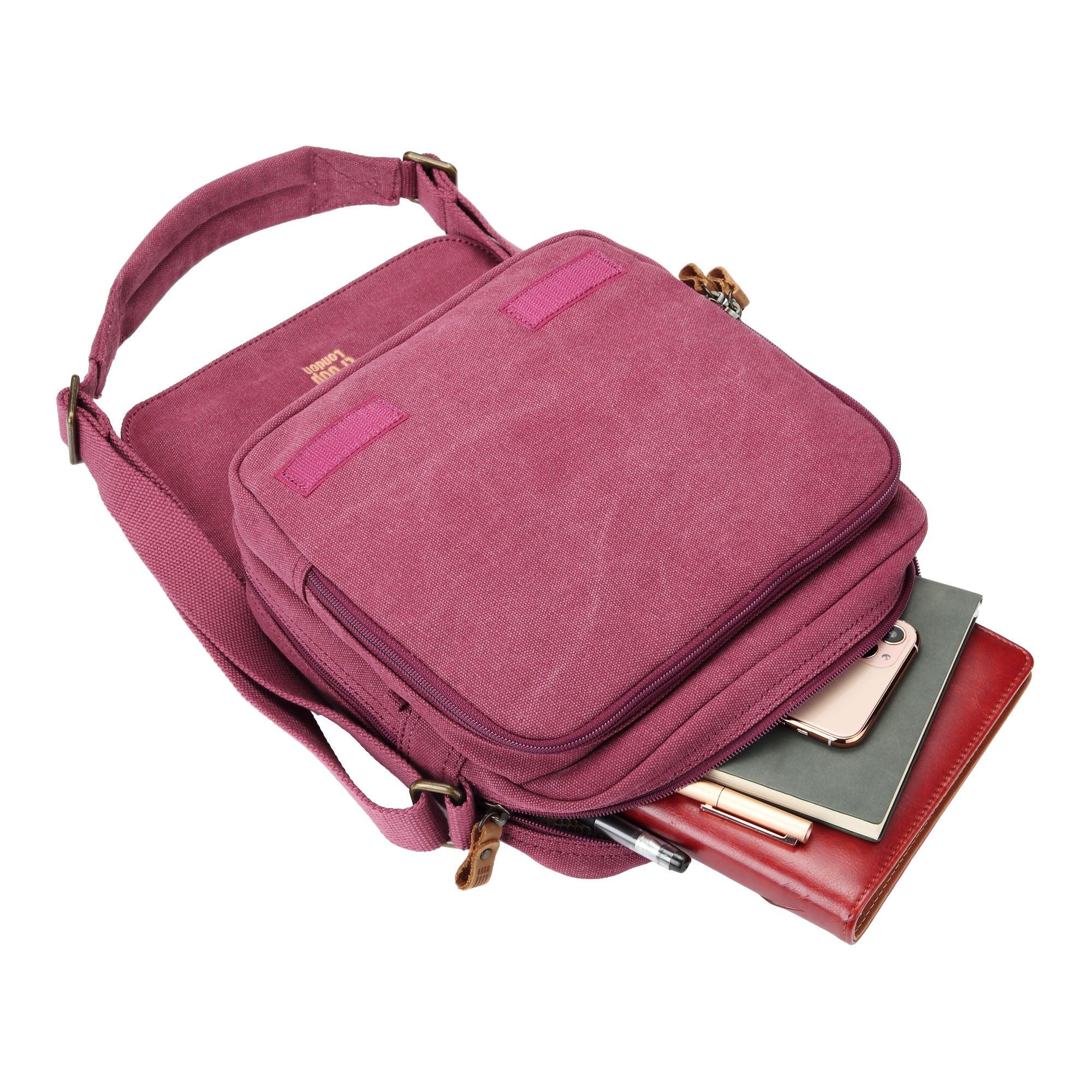 Troop London Classic Canvas Crossbody Bag for Men & Women - Stylish & Durable Shoulder Bag for Travel, Work & Everyday Use