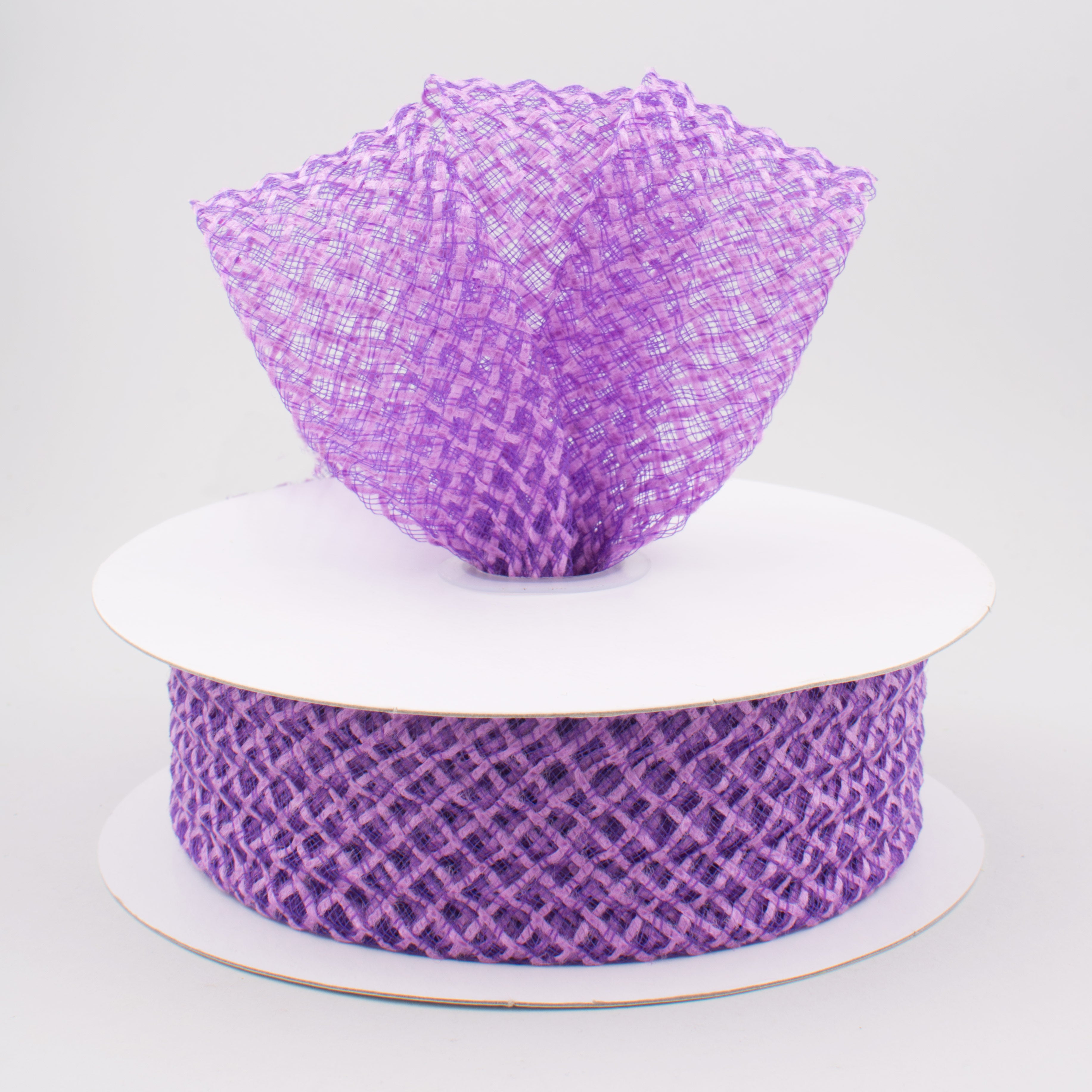 1.5 Inch Purple Jute Deco Flex Ribbon - 20 Yards Bulk Roll for Gift Wrapping, DIY Crafts, Wedding Decorations and Home Decoration
