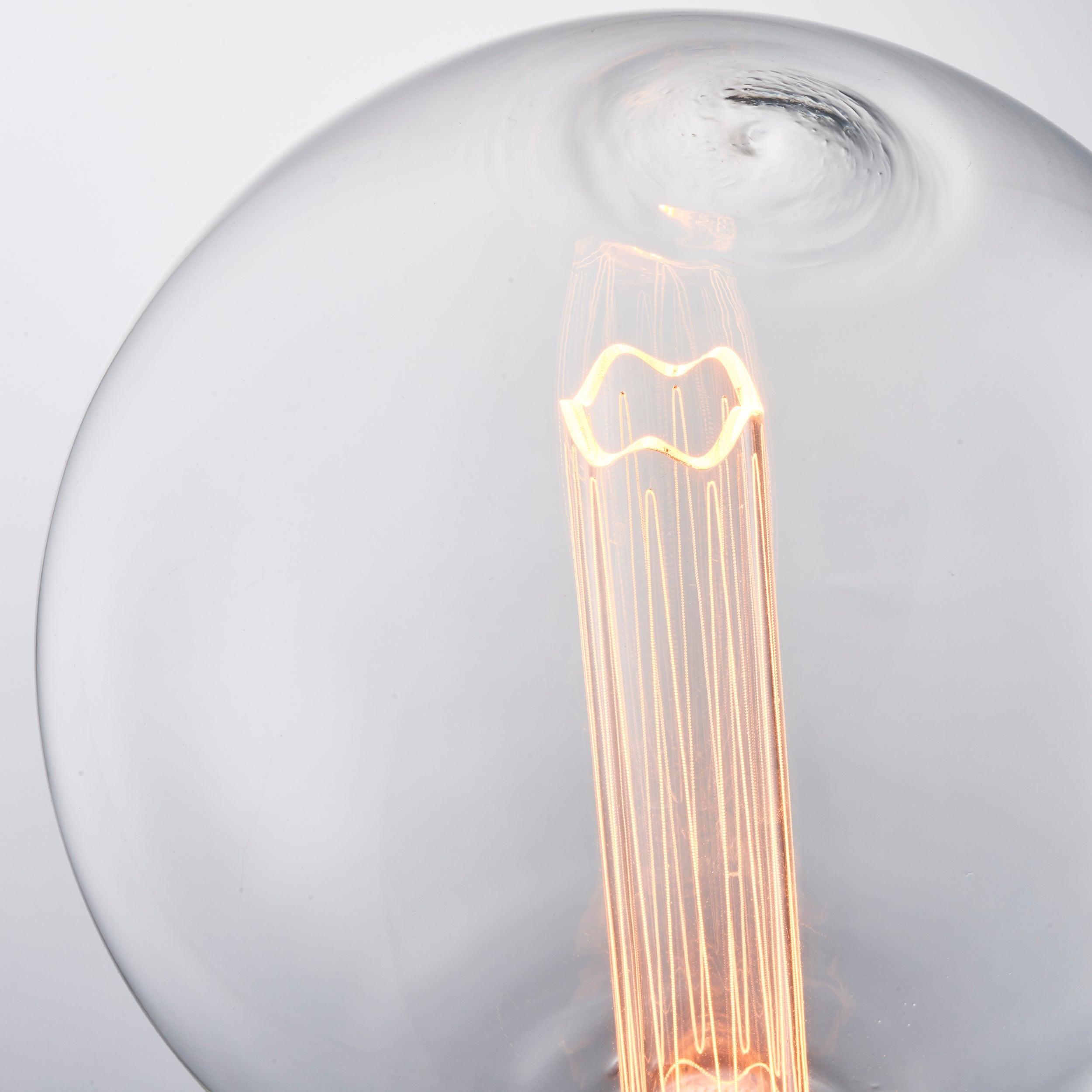 E27 Globe LED Light Bulb 2.8W 200mm Clear Cylinder Shape - Perfect for Home, Office, and Commercial Lighting