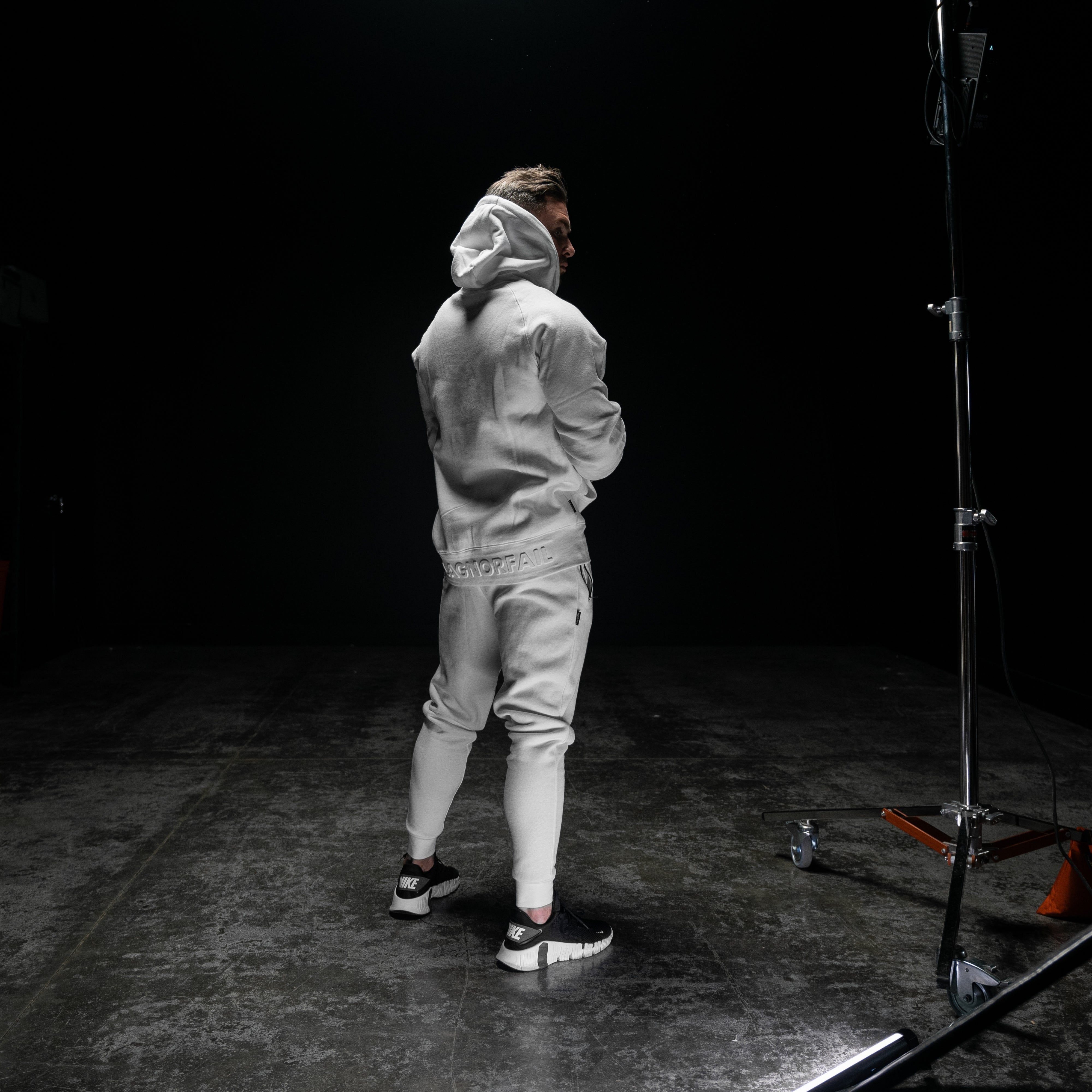 Premium Embroidered Fitted Joggers for Women - Soft White Lounge Pants - Perfect for Yoga, Running & Casual Wear