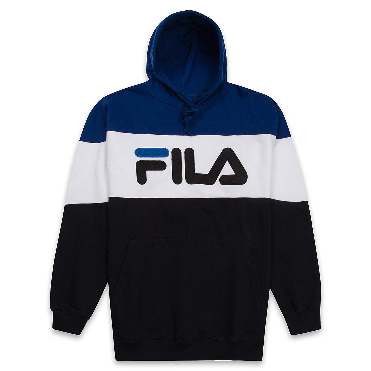 Fila Big and Tall Hoodie for Men - Fleece-Lined Comfortable Sweatshirt with Kangaroo Pocket | Winter Casual Wear & Outdoor Activities