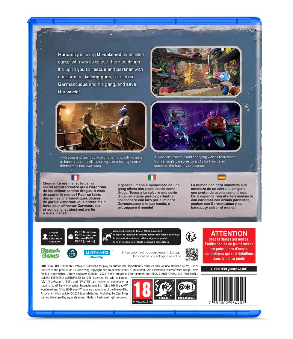 High On Life PS5 Game - Action-Adventure RPG for PlayStation 5 | Perfect for Gamers & Sci-Fi Fans | Play at Home or Gaming Parties