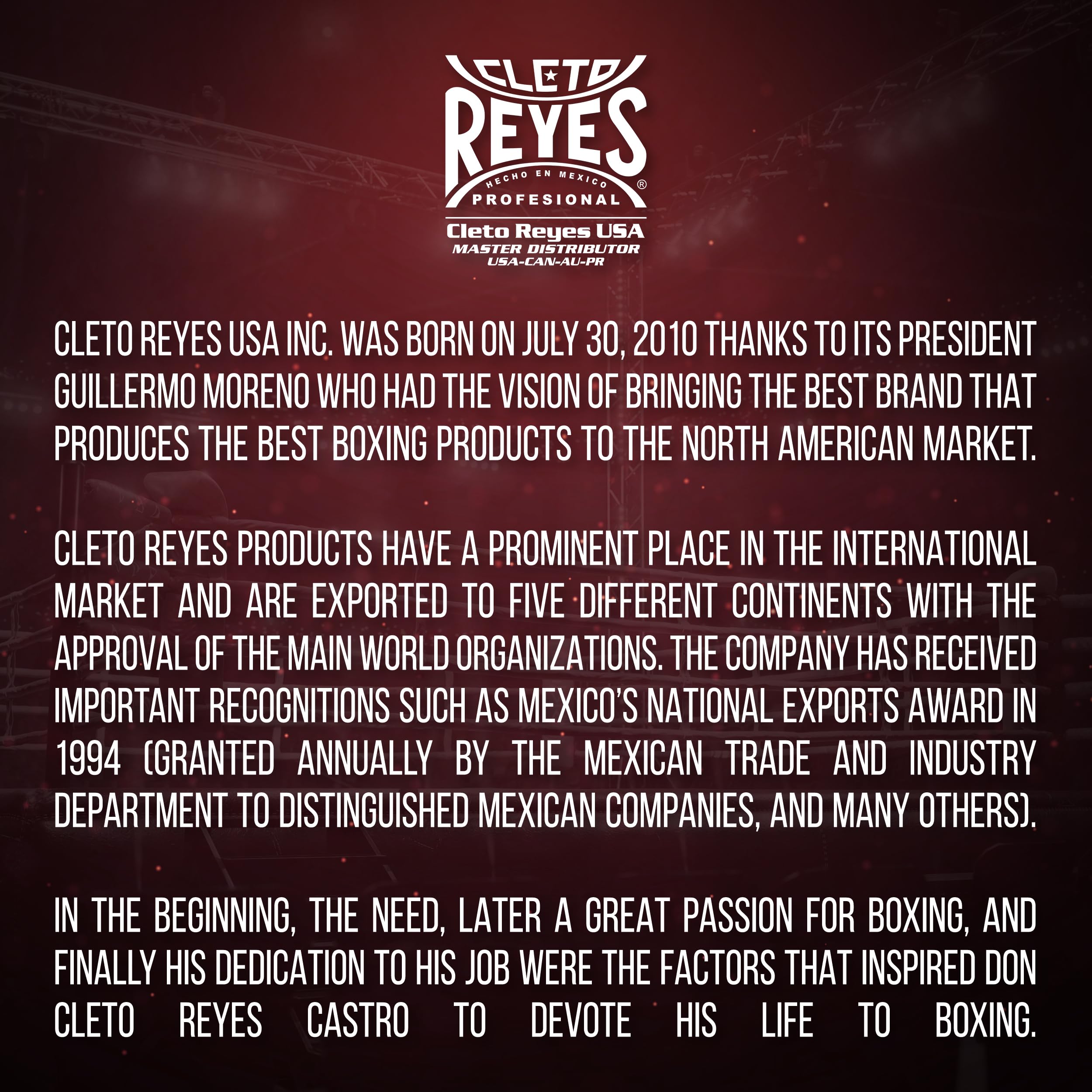 Cleto Reyes Professional Boxing Gloves for Men & Women - Premium Training & Sparring Gloves with Secure Hook & Loop Closure - Ideal for Heavy Bag, Speed Bag & MMA Training