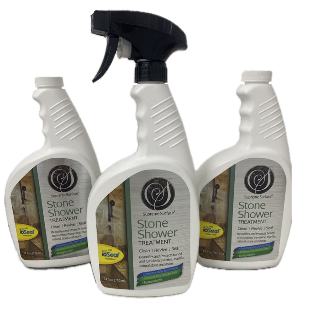 Natural Stone Shower Treatment Kit - 3 Pack for Deep Cleansing & Exfoliation | Perfect for Spa Day, Relaxation & Skin Renewal at Home