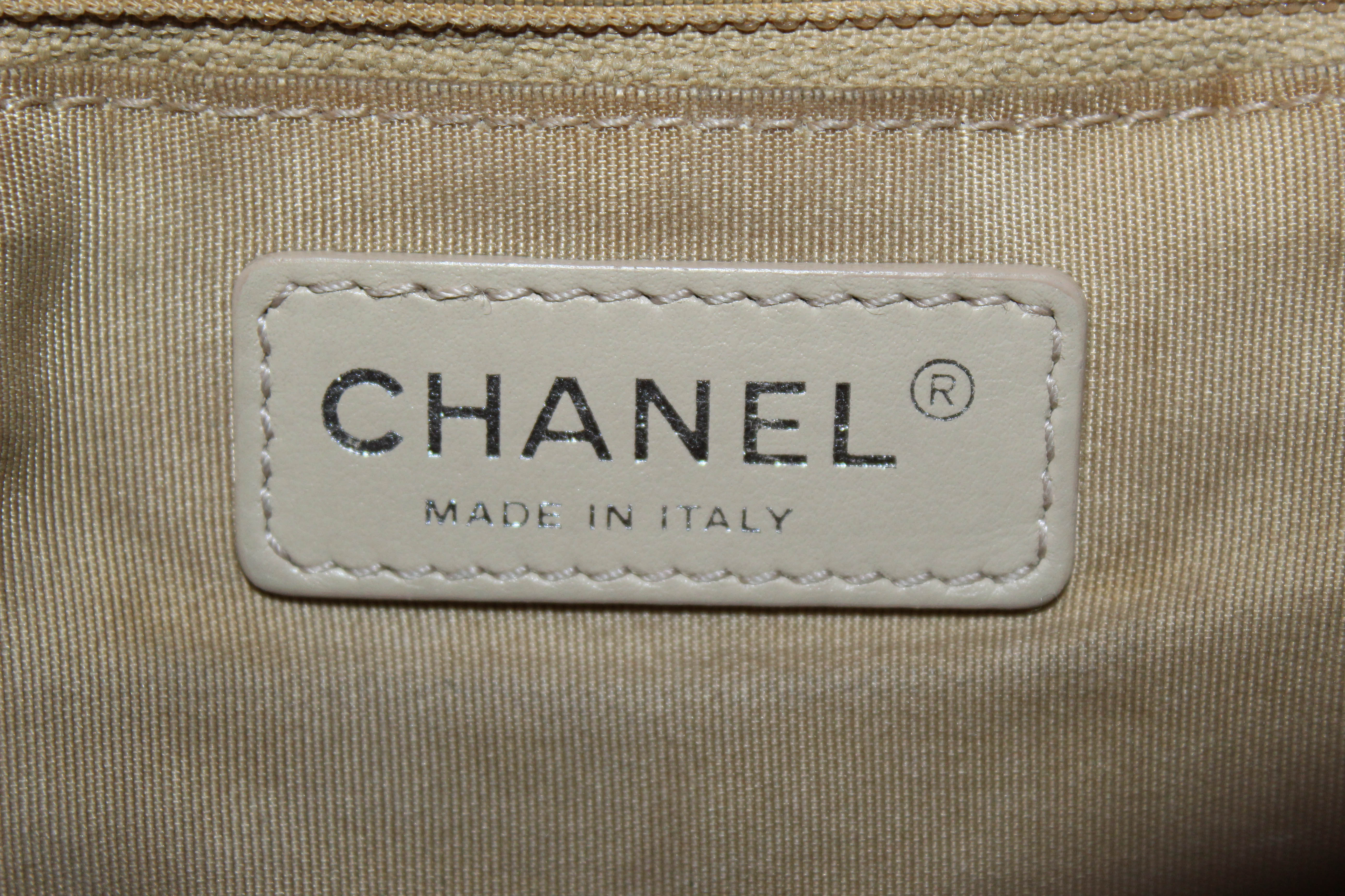 Authentic Chanel 31 Rue Cambon Paris Beige Quilted Leather Tote Shoulder Bag for Women | Luxury Designer Handbag | Perfect for Work, Travel & Everyday Use