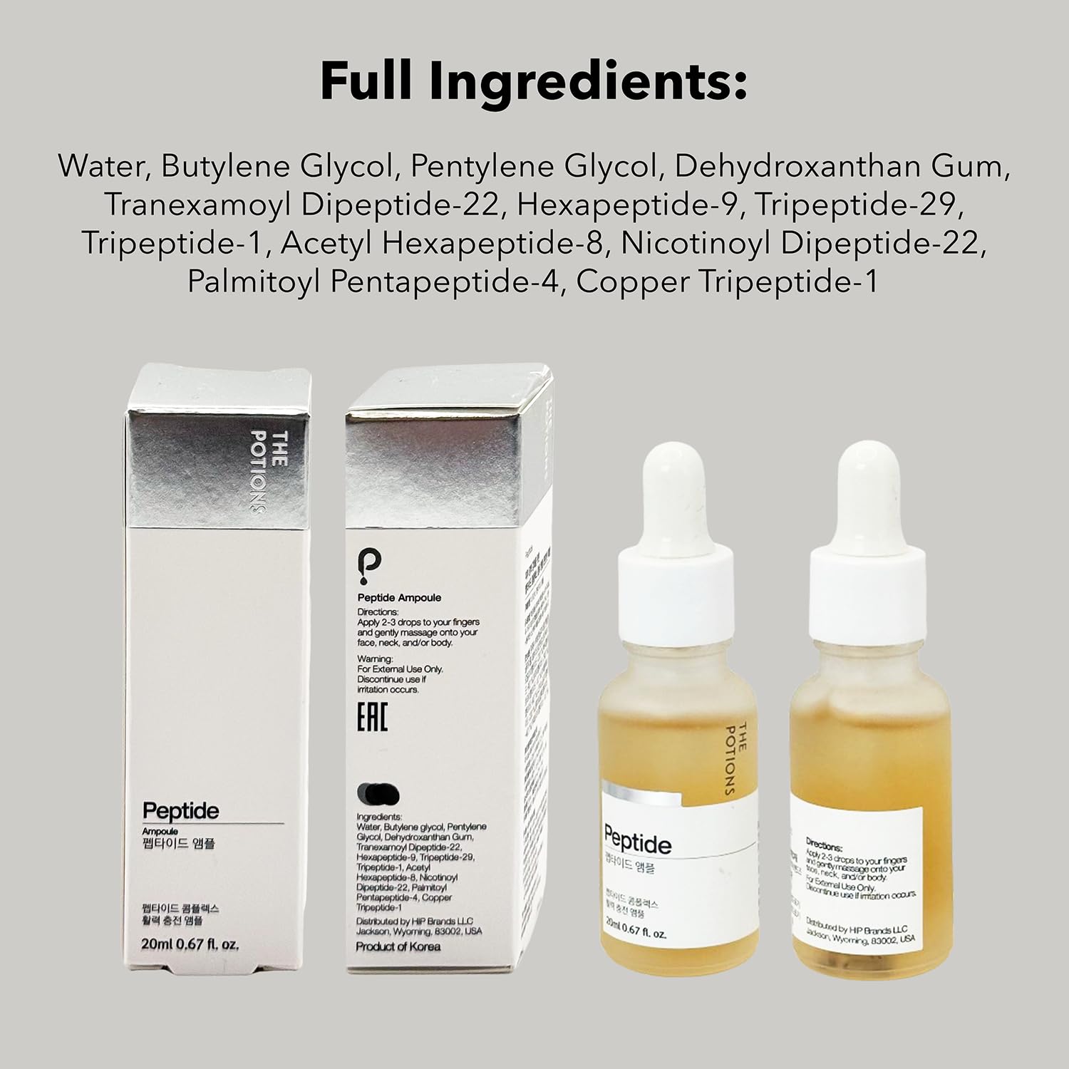 Customizable Peptide Serum for Face – Personalized Skincare Ampoule with Collagen-Boosting Peptides | Hydrating & Firming Anti-Aging Treatment (0.67 fl oz) – Perfect for Nighttime Routine & Fine Line Reduction