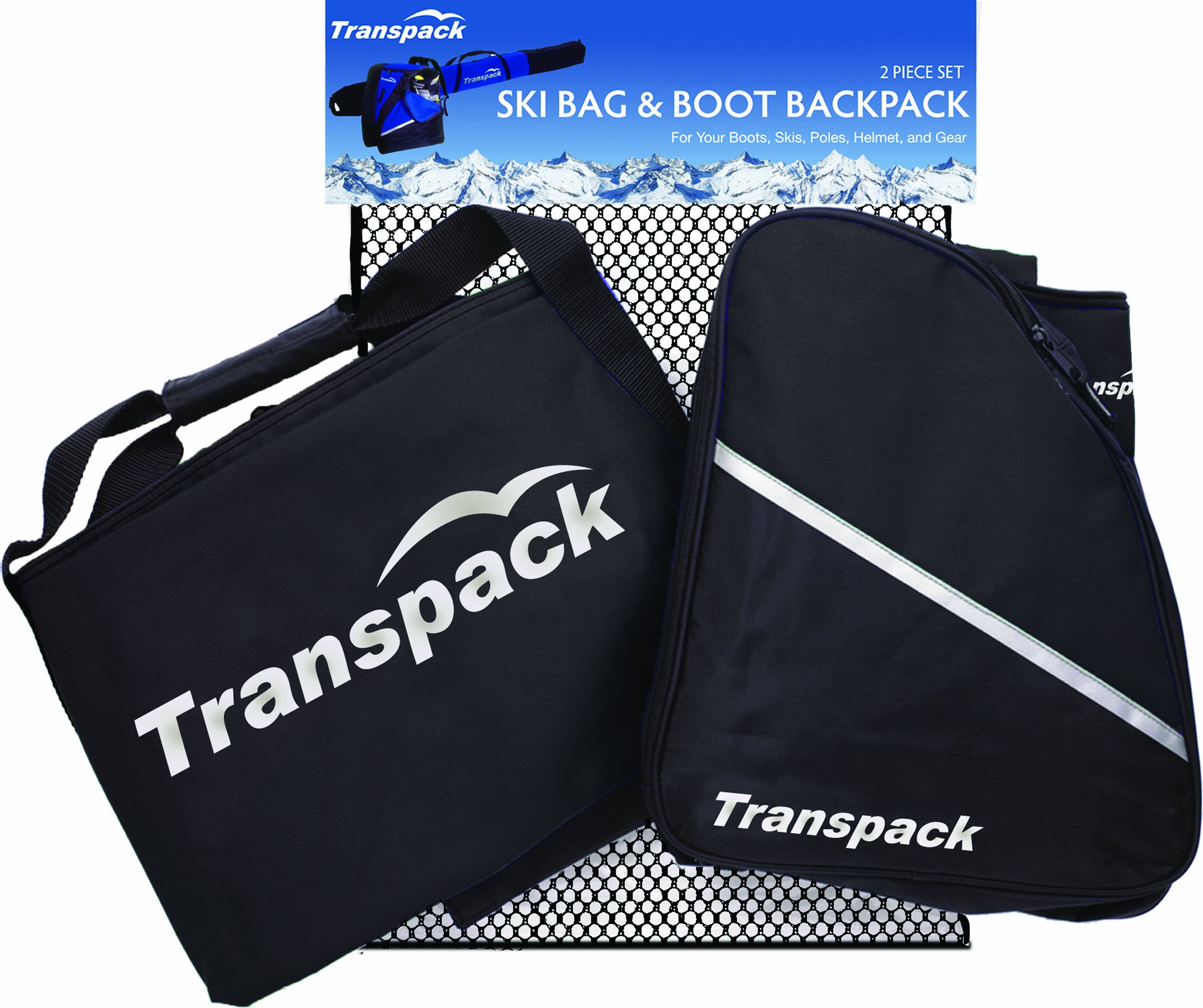 Transpack Alpine 2-Piece Mesh Luggage Set - Lightweight Durable Suitcase for Travel & Airplane Carry-On | Perfect for Business Trips & Family Vacations
