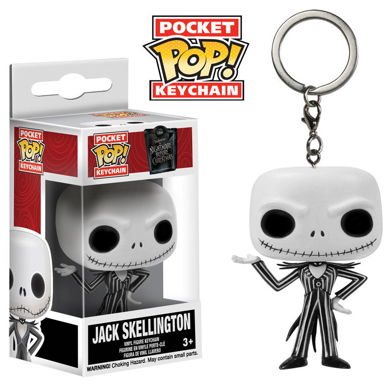 Disney The Nightmare Before Christmas Jack Skellington Pocket Pop! Keychain - Perfect for Backpacks, Gifts & Collectibles
