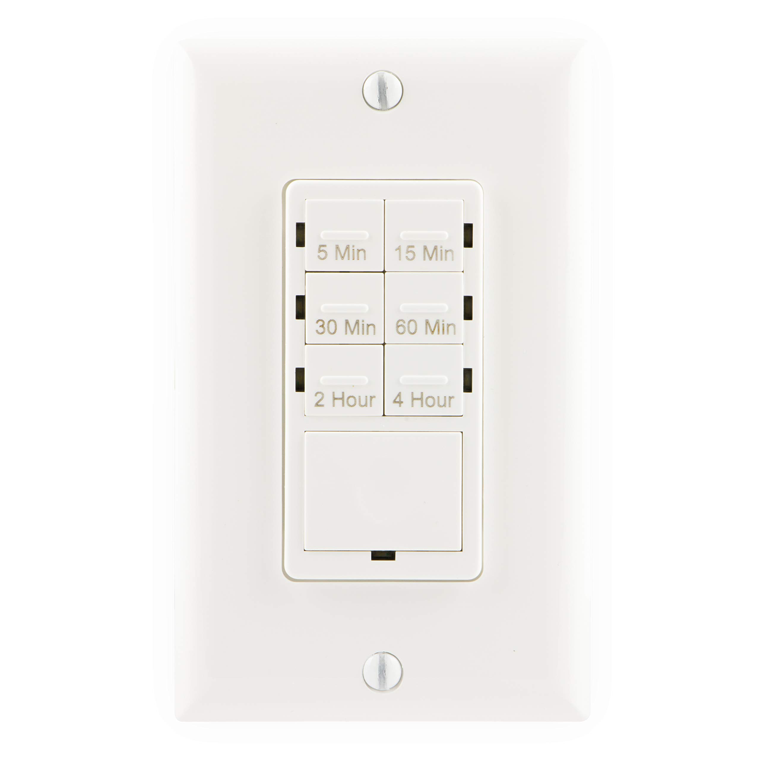 GE 6-Option In-Wall Countdown Timer Switch - Programmable Digital Timer for Lights, Fans & Appliances | Perfect for Home Automation, Energy Saving & Smart Lighting Control