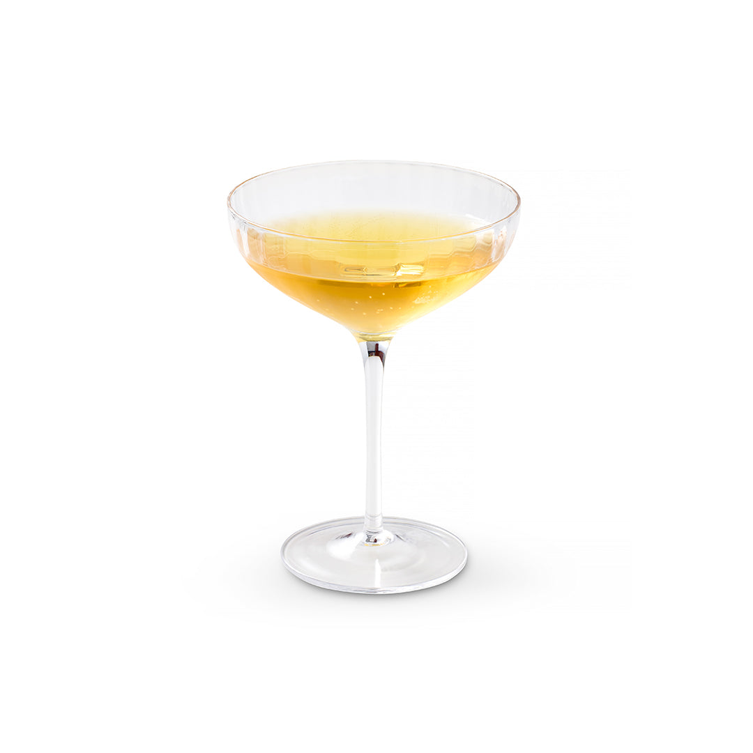 Elegant Corinne Cocktail & Champagne Coupe Glasses - Set of 4 for Wedding, Party & Special Occasions - Vintage Inspired Glassware for Martini, Prosecco & Sparkling Wine