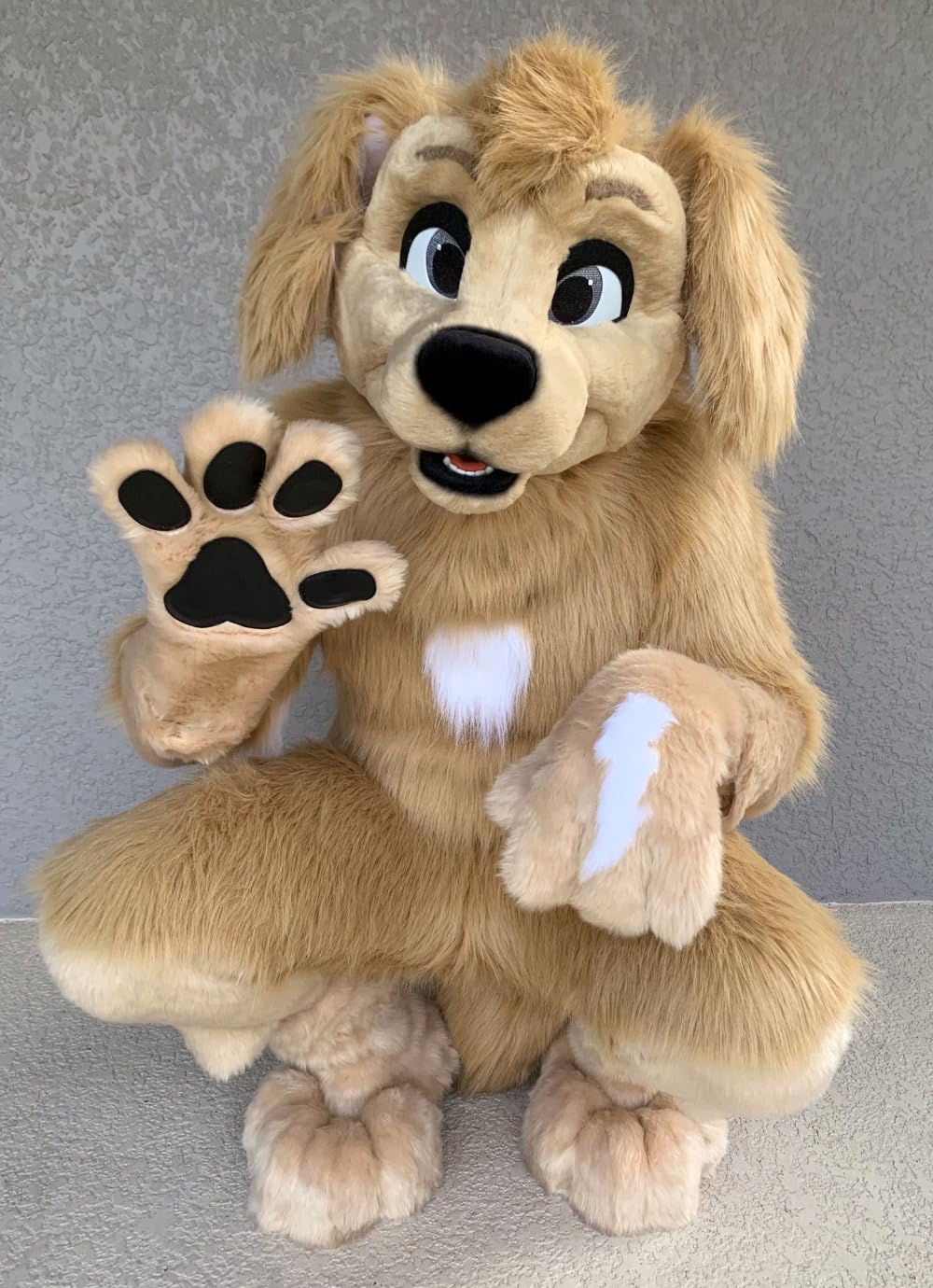 Brown Fur Fox Dog Husky Mascot Costume - Furry Suit for Adults | Perfect for Cosplay, Halloween Parties, and Fursuit Enthusiasts