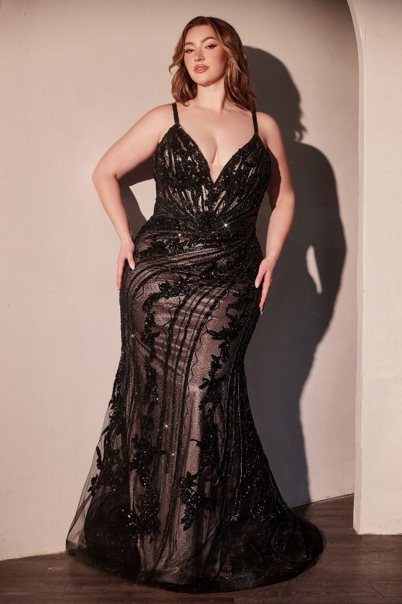 ELIZA GOWN - Elegant Lace Embellished Fitted Evening Dress for Women | Perfect for Weddings, Galas & Formal Events
