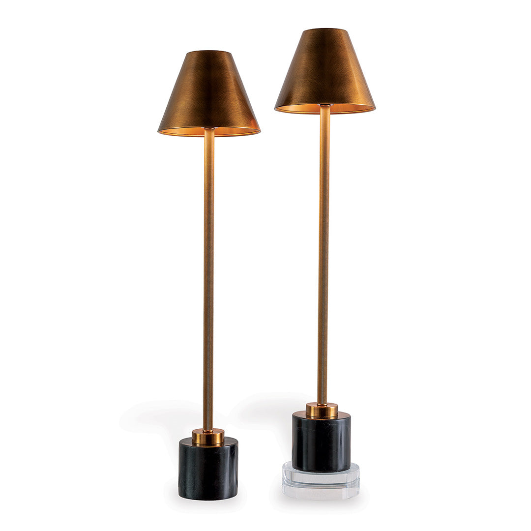 Parliament Brass Buffet Lamps - Set of 2 Vintage Table Lamps for Dining Room, Living Room & Bedroom Decor | Perfect for Buffets, Side Tables & Nightstands