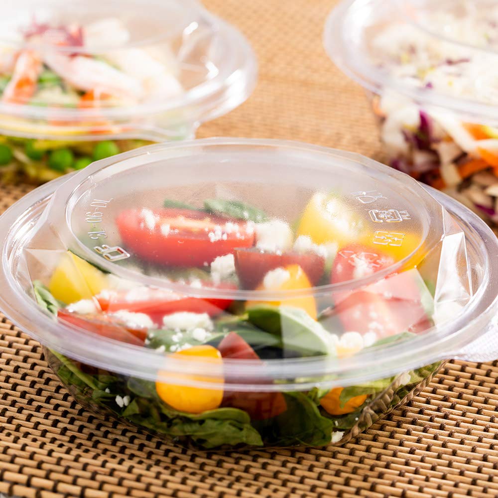 Restaurantware 500 Pack Clear PLA Plastic Takeout Cup Lids - Fits 12oz & 16oz To-Go Containers | Eco-Friendly Disposable Lids for Coffee Shops, Restaurants & Food Delivery Services