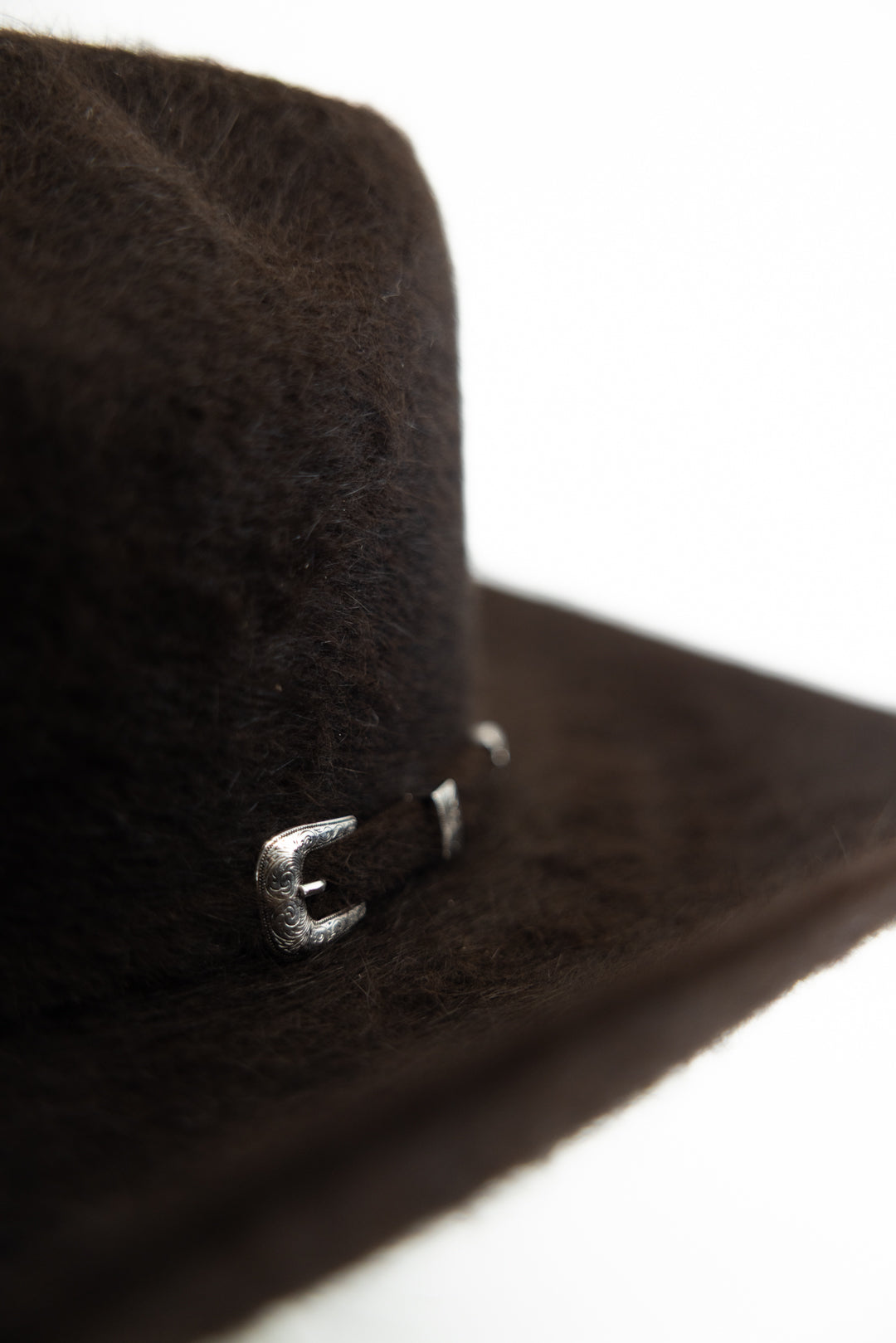 Rock'em 10X Chocolate Grizzly Fur Open Crown Felt Cowboy Hat for Men - Western Rodeo Rancher Style - Perfect for Country Music Festivals, Rodeos & Outdoor Adventures